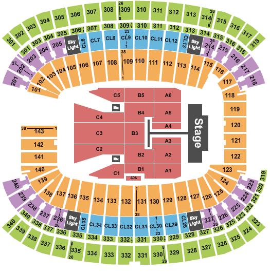 Gillette Stadium Post Malone Seating Chart